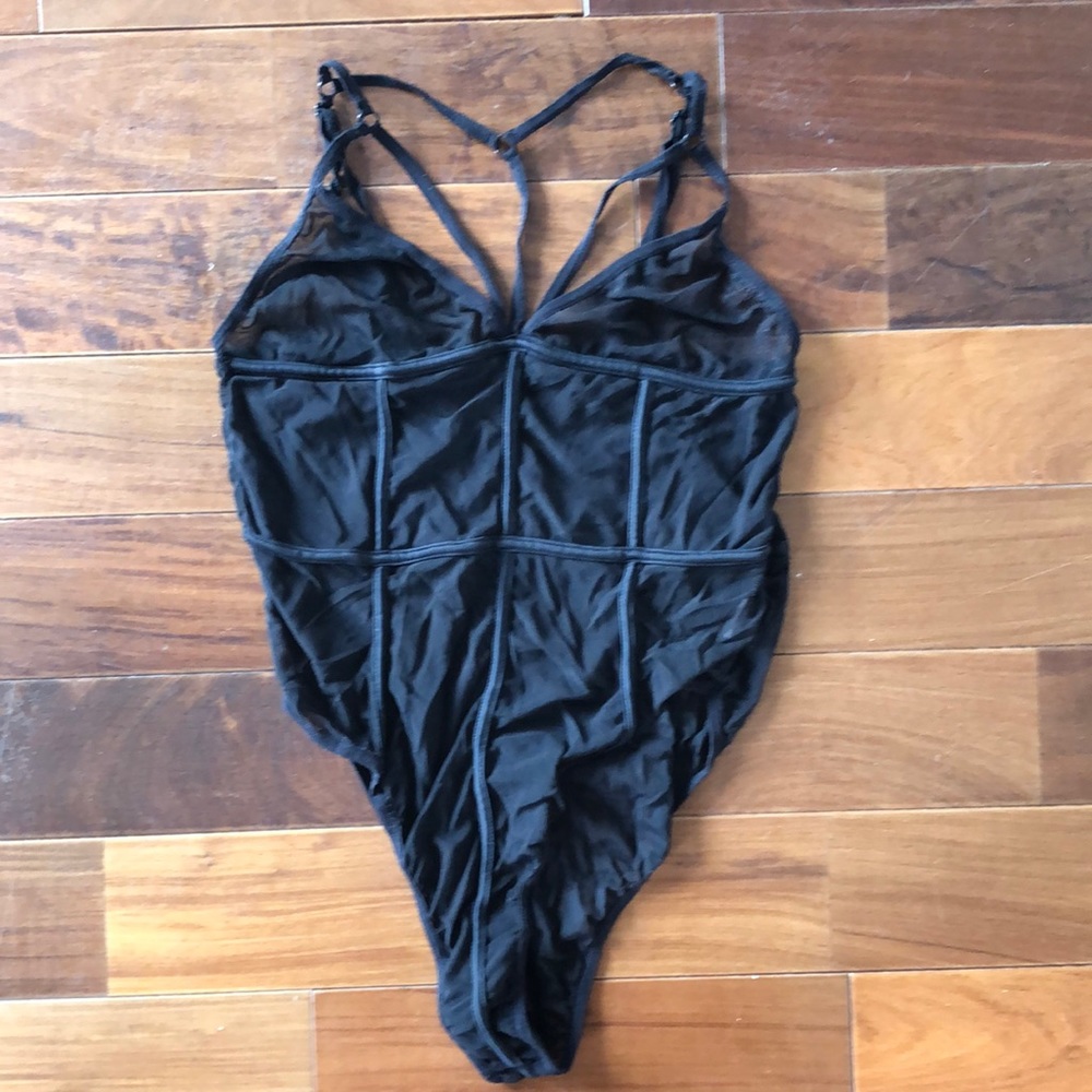 One piece accent body suit